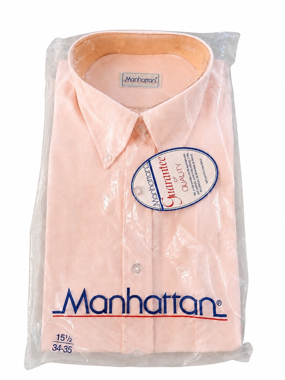 Manhattan Men’s Dress Shirt in Light Peach